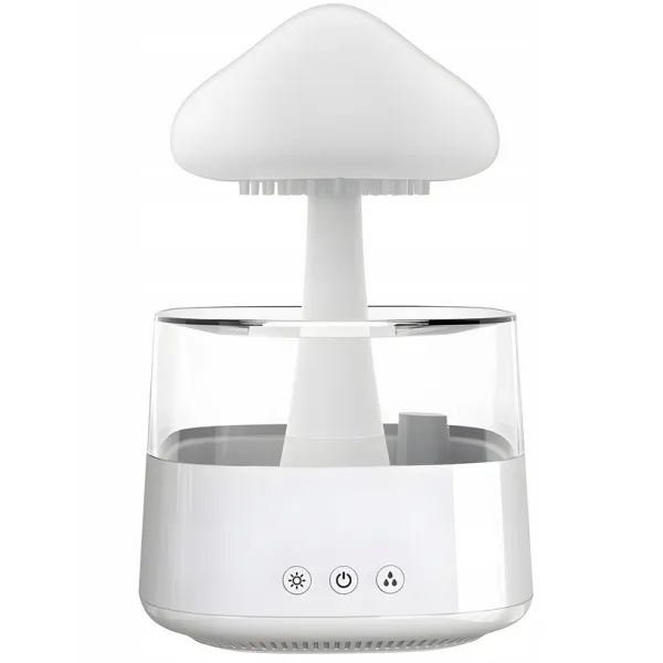 DYFUZOR AROMATERAPIA LAMPKA LED CHMURKA GRZYBEK DESZCZ