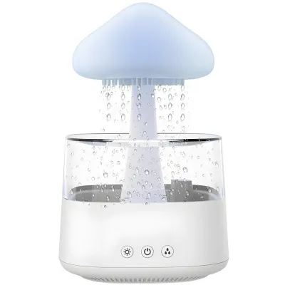 DYFUZOR AROMATERAPIA LAMPKA LED CHMURKA GRZYBEK DESZCZ