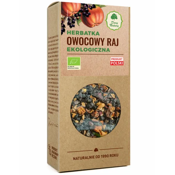 Herbatka owocowy raj eko 100g Dary Natury