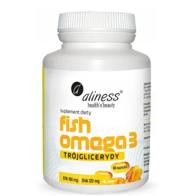 Fish Omega 3 Trójglicerydy 180/120mg 60 kaps Aliness