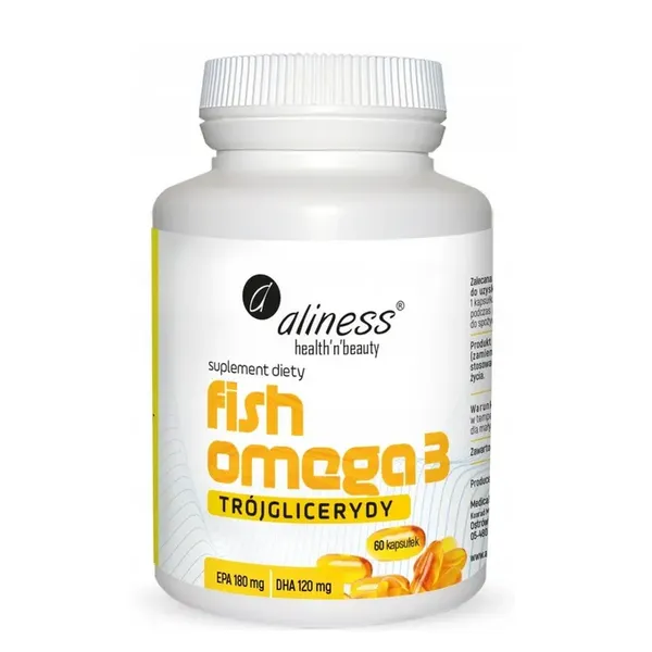 Fish Omega 3 Trójglicerydy 180/120mg 60 kaps Aliness