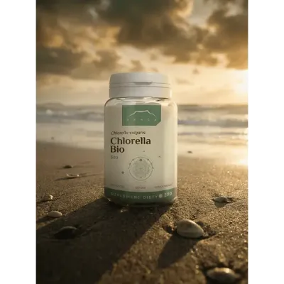 Chlorella BIO w tabletkach 500mg (ok 200 szt.) Nanga