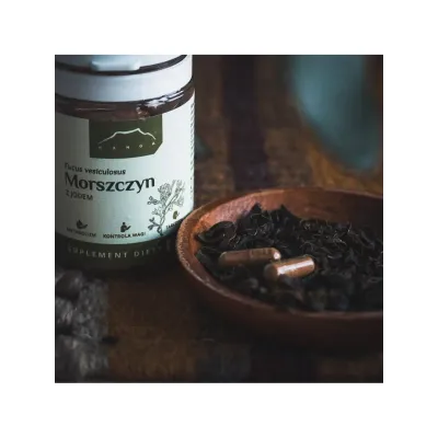 Morszczyn ekstrakt - jod organiczny 100 kapsułek x 200 mg Nanga