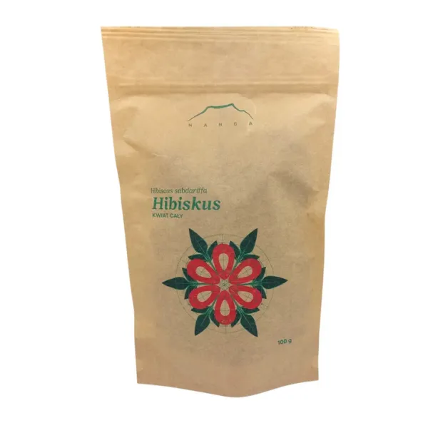 Hibiskus kwiat 100g cały Nanga