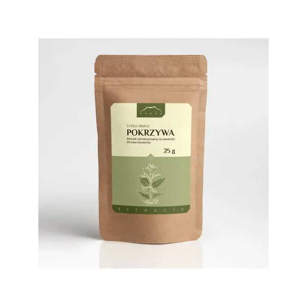 Pokrzywa korzeń ekstrakt 5% beta-sitosterol 25g Nanga