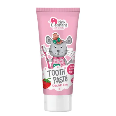 Elfa Pasta do zębów dla dzieci Szynszyla Evie 50 ml Pink Elephant