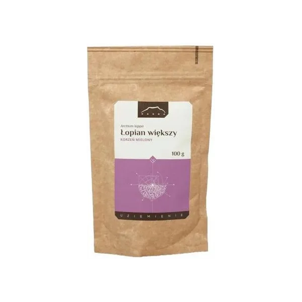 Łopian większy korzeń mielony 100g Nanga