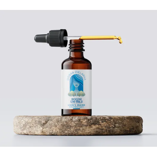 Bogini Umysłu Soplówka jeżowata ekstrakt CO2+len CO2 30ml Dobra Zielarka