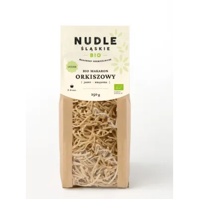 Makaron Orkiszowy Jasny Nitki 250g BIO Nudle Śląskie