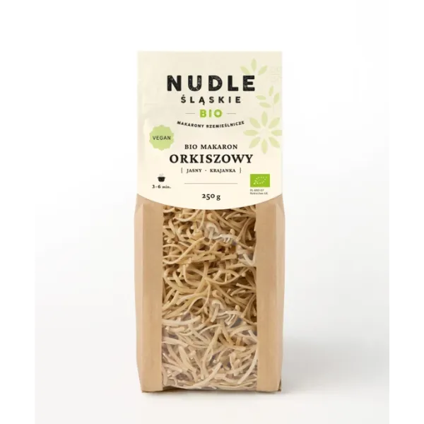 Makaron Orkiszowy Jasny Krajanka 250g BIO Nudle Śląskie