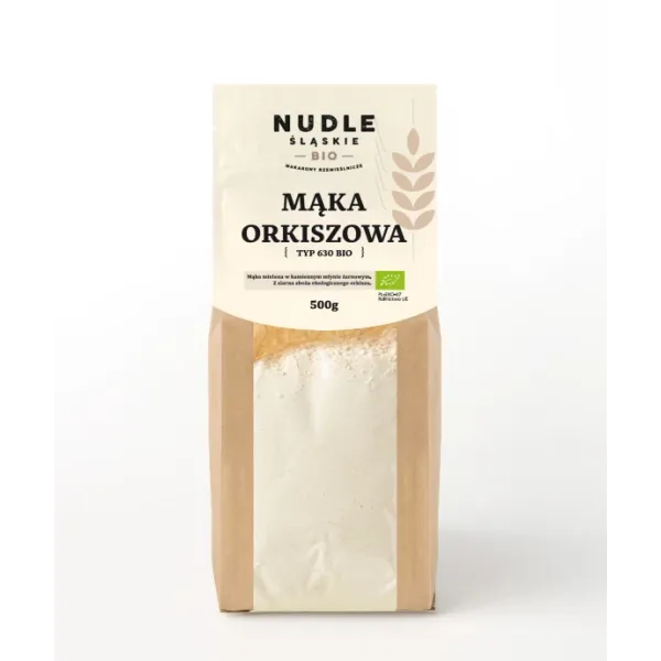 Mąka Orkiszowa typ 630 BIO 500g Nudle Śląskie