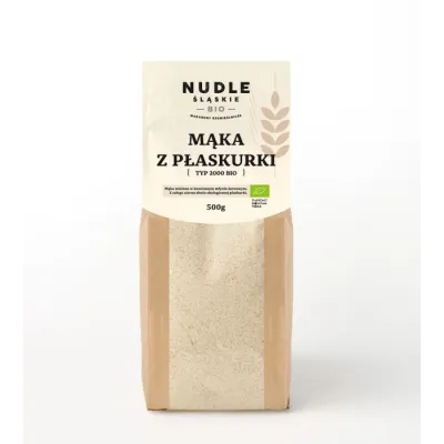 Mąka z Płaskurki Pełnoziarnista BIO 500g Nudle Śląskie