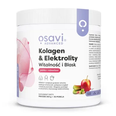 Osavi Kolagen/Elektrolity Witalność i Blask jabłko/rabarbar