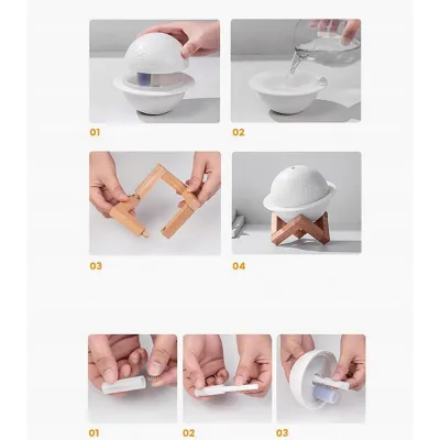 Nawilżacz powietrza i dyfuzor 2w1 Planeta Księżyc