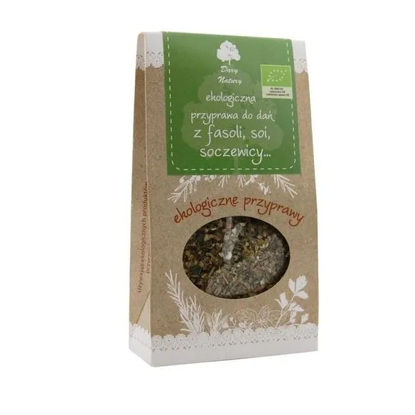 Przyprawa do dań z fasoli, soi, soczewicy EKO 30g Dary Natury