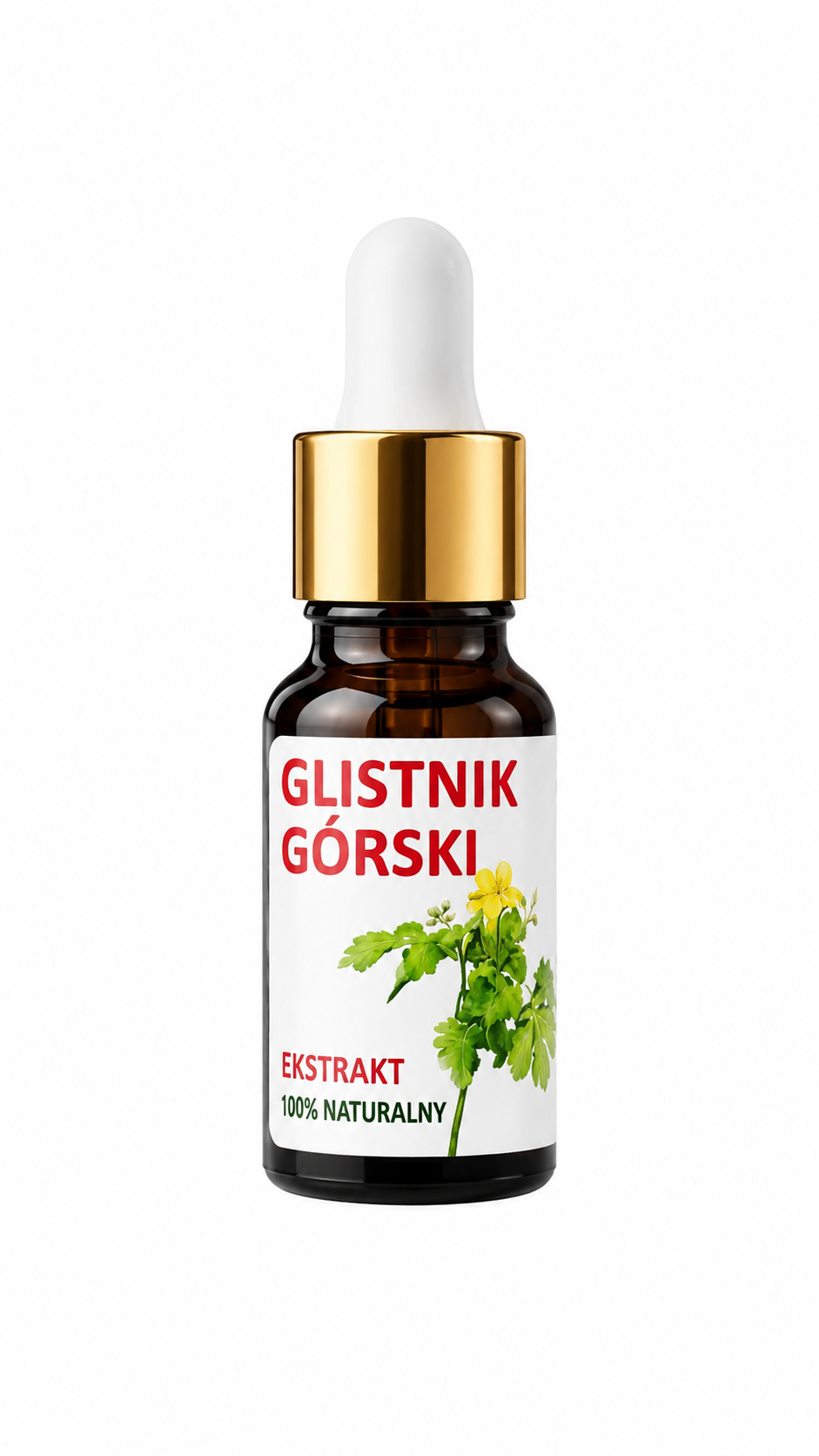 Ekstrakt z glistnika kurzajki 100% naturalny 10ml