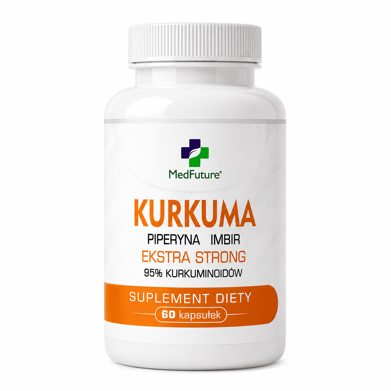 Kurkuma Ekstra Strong + Piperyna + Imbir 60 kaps. Medfuture