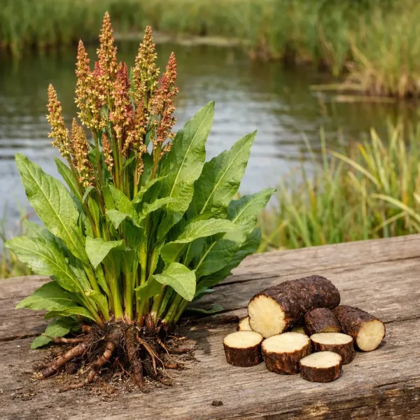 Kobylak (Rumex hydrolapathum) to naturalna moc dla jelit, skóry i odporności